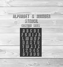 Custom Stencil Alphabet Numbers