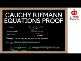 The Cauchy Riemann Equations With Proof