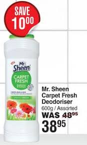 special mr sheen carpet fresh