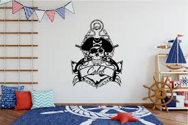Anchor And Skull Pirate Sign Grafix