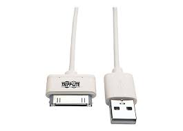 At least for now, ipods are a fact of since that's the case, maybe it's time we stop powering them with chargers we plug into the wall?outlets are so 20th century, after all. Tripp Lite 3ft Usb Sync Charge Cable 30 Pin Dock Connector For Apple White M110 003 Wh Usb Cables Adapters Cdw Com