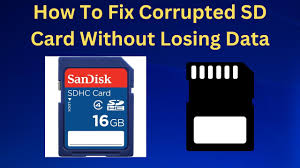 how to fix corrupted sd card without