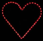 large lighted heart decoration off 50