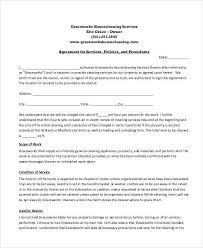13 Sample Cleaning Service Contract Template Pages Docs