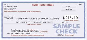 proper check writing procedures for tax