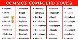 Lesson 3 example teaching teaching and learning strategies. Compound Nouns 110 Common Compound Nouns In English 7esl