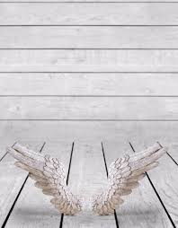 Antique White Angel Wings Wall Decor