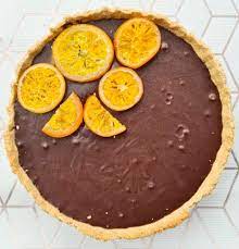 Flourless Chocolate Orange Tart gambar png