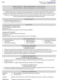 actuarial analyst resume example & 5