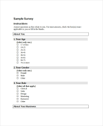 Questionnaire Template 18 Free Word Document Downloads