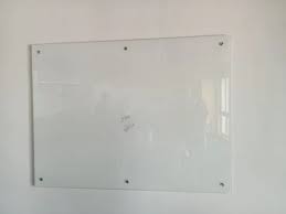 Wall Mounted White Writing Board Glass