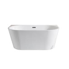 Whirlpool bathtubs, jetted bathtubs, clawfoot tubs & more! Jade Bath 5 Ft Manchester White Acrylic Seamless Freestanding Bathtub The Home Depot Canada