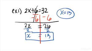 Solve A 2 Step Equation With Integers