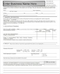 22 Employment Application Form Template Free Word Pdf Formats