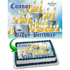 corona beer edible cake topper