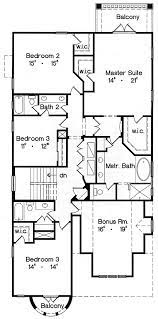 Narrow Lot 5 Bed House Plan With