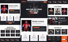 gym html template free html