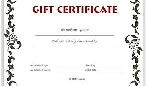 Free Printable Gift Certificate Template 5 Best Images Of Gift Card