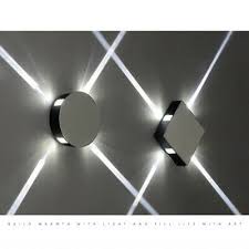 12w Modern Led Wall Lights Up Down Outdoor Indoor Lamp Sconce Round Square Lamp Ebay