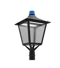 led lantern post light fixture with