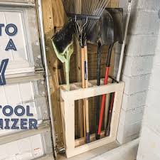 Diy Wall Mounted Yard Tool Organizer