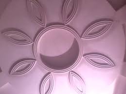 pop false ceiling flower pattern by
