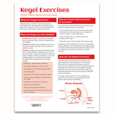 Kegel Exercises Educational Tear Pad Childbirth Graphics