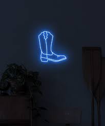 cowboy boot neon sign echo neon 1