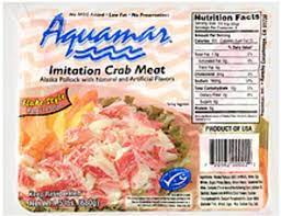 aquamar imitation crab meat 1 5 lb
