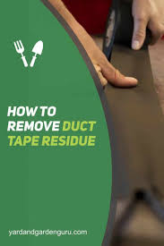 how to remove duct tape residue