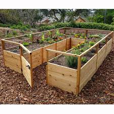 raised cedar garden bed