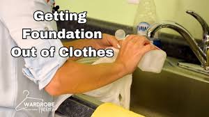 how to get foundation out of clothes