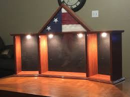 Red Oak Military Shadow Box W Lighting By Dougmore Lumberjocks Com Woodworking Community