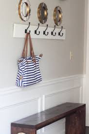 how to build a wall mounted coat rack