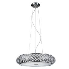 Home Decorators Collection 6 Light Brushed Stainless Steel Pendant 16655 The Home Depot