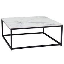 White Square Mdf Top Coffee Table