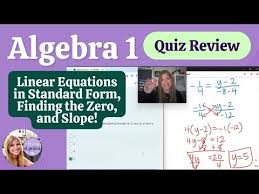 Algebra 1 Quiz 3 1 3 3 Review
