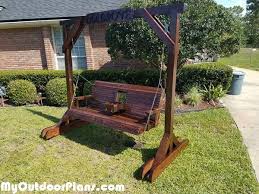 Diy Porch Swing With Center Console And