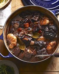 garlic red wine braised short ribs with