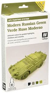 Vallejo Model Color Armour Colour Set Afv Modern Russian