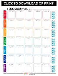 Free Printable Food Journal Motivate Your Fitness Group
