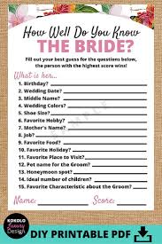 Although people interact with kitchen and lavatory sinks in much the same way, the way we shower differs from person to person. Bridal Shower How Well Do You Know The Bride Questions