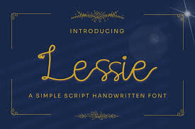 lessie simple script font