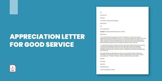 5 appreciation letter for good service