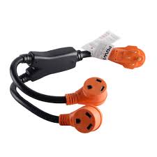 Maybe you would like to learn more about one of these? Rv Y Adatper Cord With 50 Amp Male Plug To 2 30 Amp Rv Female Connector 2 5 Feet Ming S Mark Inc