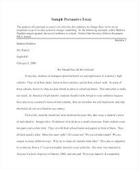 Example Of Persuasive Essay College College Persuasive Essays Essay