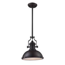 Close to ceiling lights are preferred over hanging lights for ceilings 8ft and lower. Shop Portfolio 13 In W Oiled Bronze Standard Pendant Light At Lowe S Bronze Pendant Light Glass Pendant Light Lowes Pendant Lighting