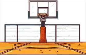 basketball court vector ilration