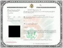 certificate of naturalization apostille