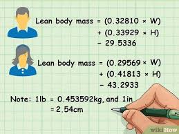 How To Determine Lean Body Mass 6 Steps With Pictures